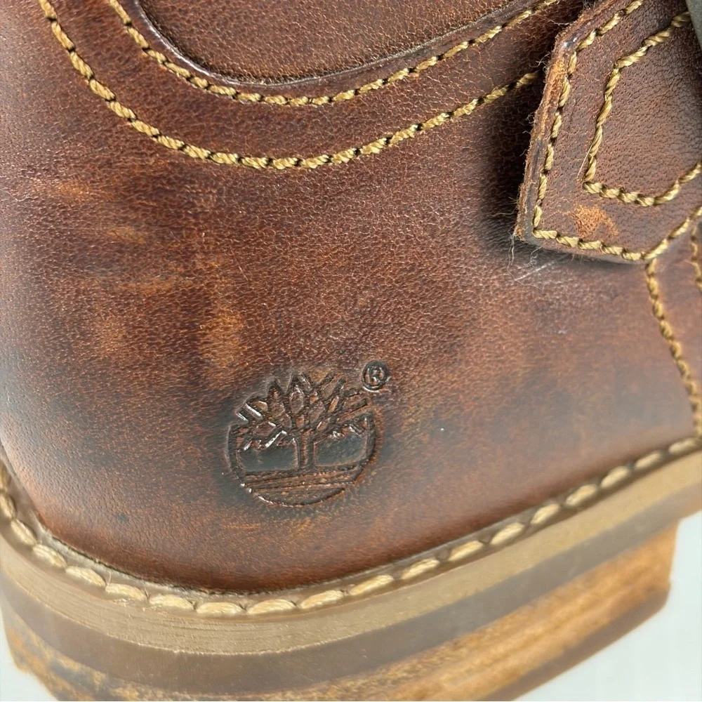 Timberland Women’s Tall Brown Leather Riding Boots Size 6.5